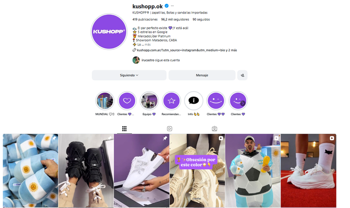 Kushopp, tienda de zapatillas