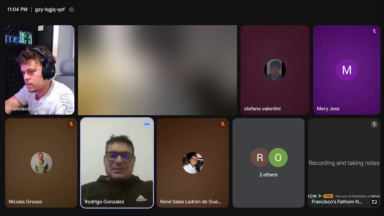 Una clase en vivo de la mentoría
